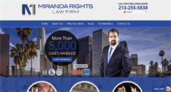 Desktop Screenshot of mirandarightslawfirm.com